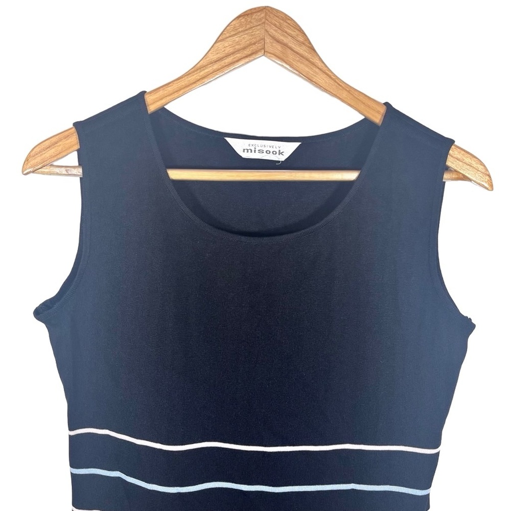 Exclusively Misook Pleated Horizontal Striped Sco… - image 3